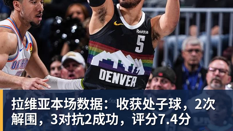 完美体育拉维亚本场数据：收获处子球，2次解围，3对抗2成功，评分7.4分
